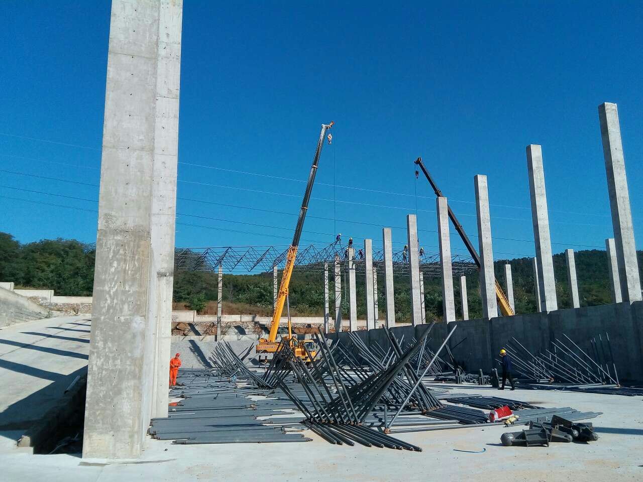 万宁搅拌站网架