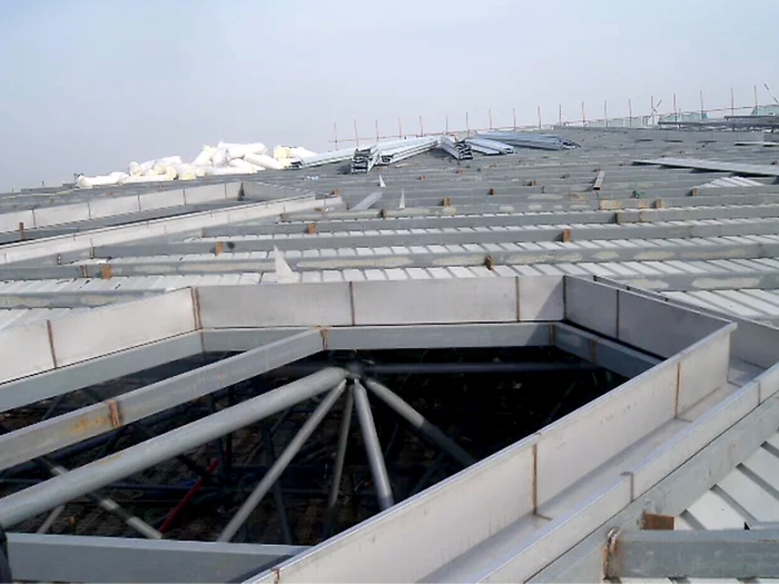 万宁安吉县体育馆网架